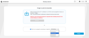 Restauration des sauvegardes